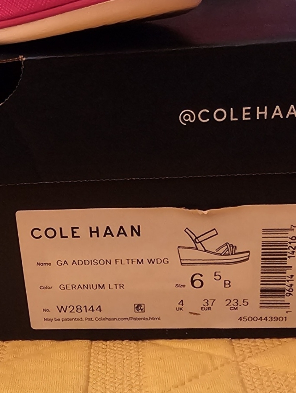 Cole Haan Hot Pink Strappy Platform Sandals - Picture 2 of 5